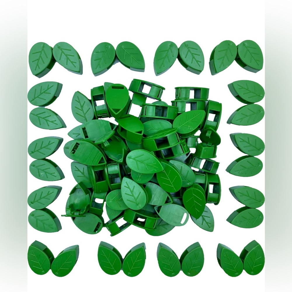 80PCS 𝐏𝐥𝐚𝐧𝐭 𝐜𝐥𝐢𝐩 Climb wall clamp 96PCS acrylic adhesive sticker vine clamp